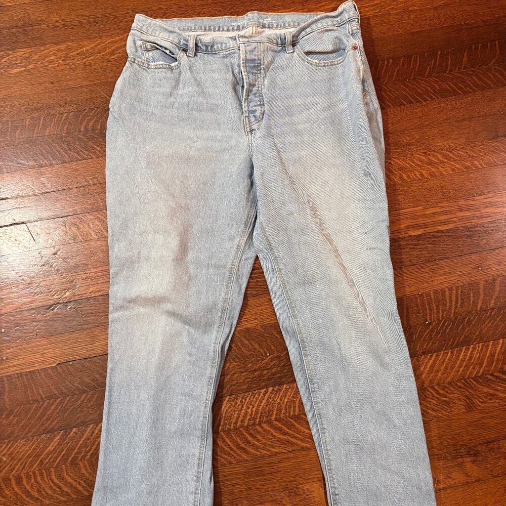 Old Navy High-Rise Slouchy Street Jeans Women's Size 14 Blue Denim Relaxed Fit